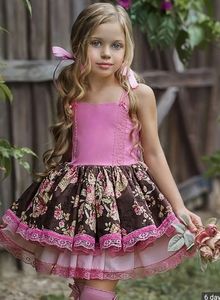 Dollcake blooming field floral ruffle dress 5 6 7